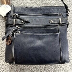 Giani Bernini Pebble Crossbody‎ Navy Blue NWT! $158.00